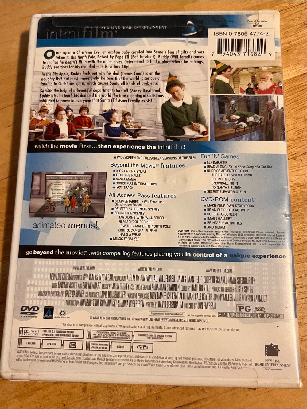 Elf Infinifilm Edition DVD - Picture 2 of 2